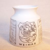 Ilmenau VEB - GDR Porzellan Vase - " Weimar "