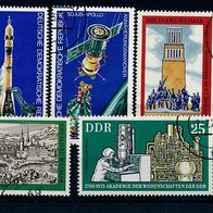 3461 - DDR Briefmarken Michel Nr 2022,2063,2083,2084,2086,2087 gest Jahrg1975