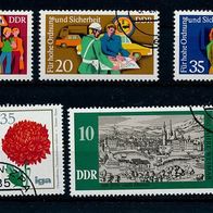 3462 - DDR Briefmarken Michel Nr 2022,2073,2074,2078,2080,2082,2086 gest Jahrg1975