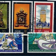 3463 - DDR Briefmarken Michel Nr 2058,2060,2087,2099,2100 gest Jahrg1975