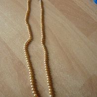 Hübsche Perlenkette , kleine dunkle Perlen, 46 cm