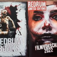 Redrum Books Verlagsprogramme (2 Stück) - Nur beim Verlag erhältlich ! TOP !