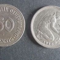 Münze Bundesrepublik Deutschland ( BRD ): 50 Pfennig 1950 - F