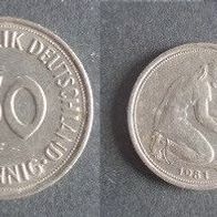 Münze Bundesrepublik Deutschland ( BRD ): 50 Pfennig 1981 - F