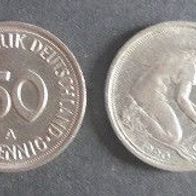 Münze Bundesrepublik Deutschland ( BRD ): 50 Pfennig 1990 - A