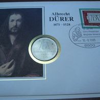 Numisbrief "Albrecht Dürer" mit 5 DM 1971 Silber #679
