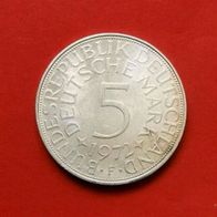 5 DMark Silberadler - Heiermann 1972 F Münze in 625er Silber