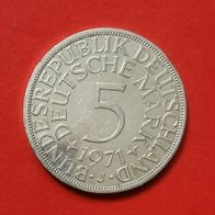 5 DMark Silberadler - Heiermann 1971 J Münze in 625er Silber