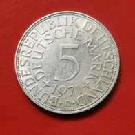 5 DMark Silberadler - Heiermann 1971 D Münze in 625er Silber