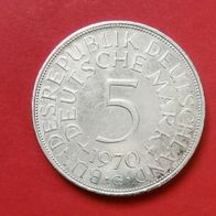 5 DMark Silberadler - Heiermann 1970 G Münze in 625er Silber