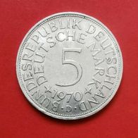 5 DMark Silberadler - Heiermann 1970 D Münze in 625er Silber