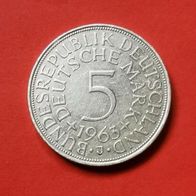 5 DMark Silberadler - Heiermann 1963 J Münze in 625er Silber