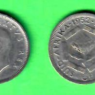 Südafrika - 6 Pence 1952 (Silber)