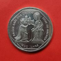 10 DMark 1200 Jahre Karl der Grosse von 2000, Prägestätte G, 925 Silber