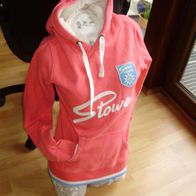 Superfly Hoodie rosa Stowe Vermont Teddy Kapuze M