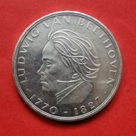 5 DMark Ludwig van Beethoven von 1970, Prägestätte F in 625er Silber