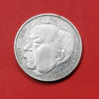 5 DMark 50. Todestag von Friedrich Ebert 1975, Prägestätte J in 625er Silber