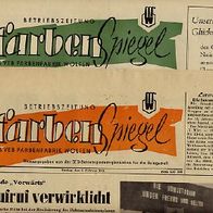 Zeitung Betriebs FarbenSpiegel VEB Farbenfabrik