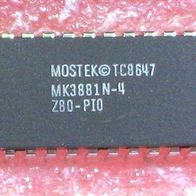 1 Stück - IC - MOSTEK TC8647 / MK3881N-4 / Z80-PIO - 40 pins - NOS - New Old Stock