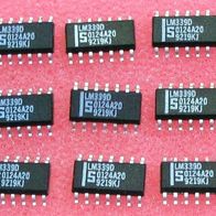 15 Stück - Signetics IC LM339D Quad Differential Voltage Comparator 14 pins - NOS