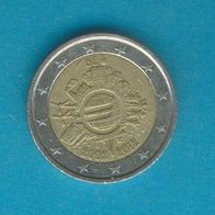 Belgien 2 Euro 2012 10 Jahre Bargeld Einführung 2002 - 2012