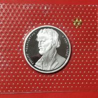10 DMark PP Münze Philipp Melanchthon von 1997 J, 625er Silber