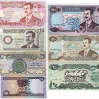 Banknoten aus IRAK - 7 Stück - UNC