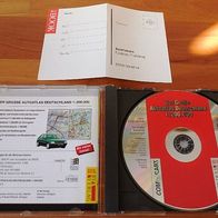 Auto Atlas PC CD Deutschland 1:200000 unbenutzt Übersichtskarte + 75 Stadtpläne uvm.