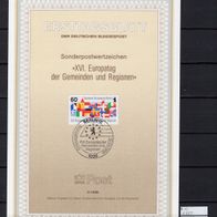 Berlin 1986 Europatag der Gemeinden und Regionen, Berlin MiNr. 758 ETB 5/1986 ESST