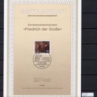 Berlin 1986 200. Todestag von König Friedrich dem Großen MiNr. 764 ETB 9/1986 ESST