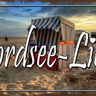 Blechschild Spruch 27x10 cm Nordsee Liebe Metall Deko Schild tin sign