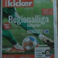 Kicker Heft Regionalliga Nordost 22/23