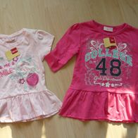2 Teile NEU Etikett Infinity Kids Mädchen Bekleidungspaket süße Shirt Tunika 104/110