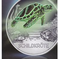 FOLDER zu 3 Euro Österreich Tiertaler Schildkröte 2019 - Keine Münze!