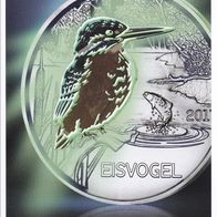 FOLDER / FLYER ZU 3 EURO Tiertaler Eisvogel Kingfisher Österreich 2017 - Keine Münze