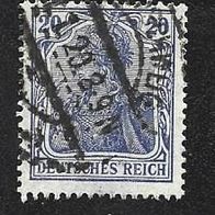 Deutsches Reich Freimarke " Germania " Michelnr. 87 o