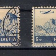 Schweiz Flugpost gestempelt Michel Nr. 394 - 2 Stück