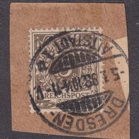 Deutsches Reich  45b o auf Briefstück #048275