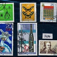 3494 - DDR Briefmarken Michel Nr 2309,2310,2311,2314,2354 gest Jahrg.1978