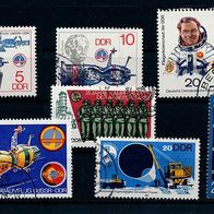 3501 - DDR Briefmarken Michel Nr 2355,2357,2359 -2361,2368,2369 gest Jahrg 1978