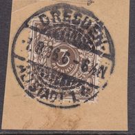Deutsches Reich  45b o auf Briefstück #048279