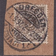 Deutsches Reich  45b o auf Briefstück #048283