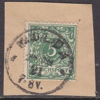 Deutsches Reich  46b o auf Briefstück #048293