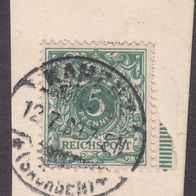 Deutsches Reich  46b o auf Briefstück #048298