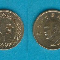 Taiwan 1 Dollar 2008