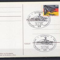 BRD / Bund 1974 Sonderpostkarte 25 Jahre BRD PSo 4 ESST Bundespräsidentenwahl