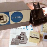 Bakelit DiaBetrachter Pentacon Visena 55 mit originaler Verpackung, Kabel