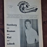 1963/64 Programm SV WERDER BREMEN - Hamburger SV HSV Uwe Seeler Top Rarität