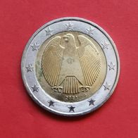 2 Euro Münze Deutschland Bundesadler 2021 G, nur 44.500 Stück, sehr selten