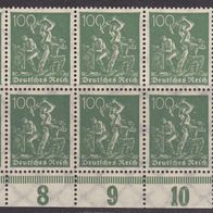 Deutsches Reich  187a * * Eckrand achter Block #048360